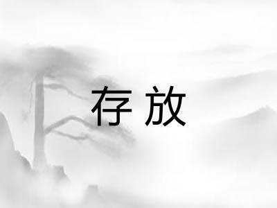 存放