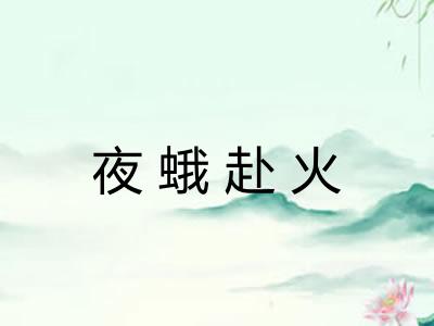 夜蛾赴火