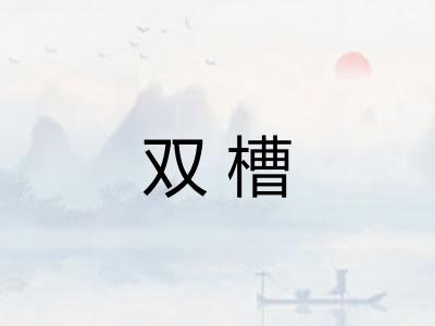 双槽