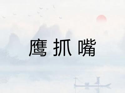 鹰抓嘴 鹰抓嘴