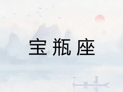 宝瓶座