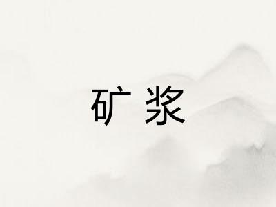 矿浆