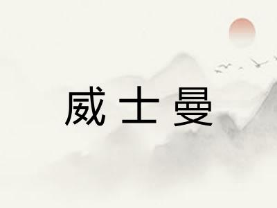 威士曼 威士曼
