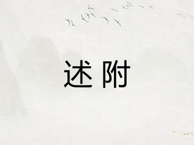 述附 述附