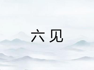 六见 六见
