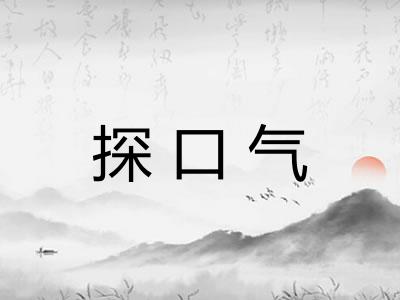 探口气 探口气