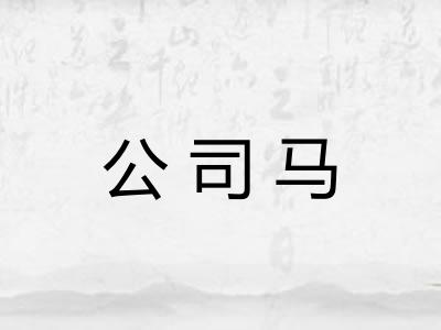 公司马