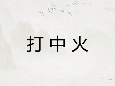 打中火 打中火