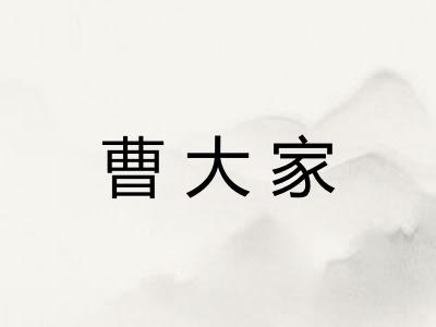 曹大家