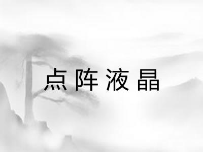 点阵液晶 点阵液晶