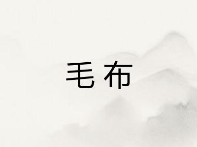 毛布
