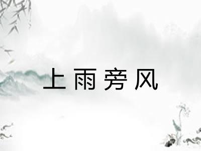 上雨旁风