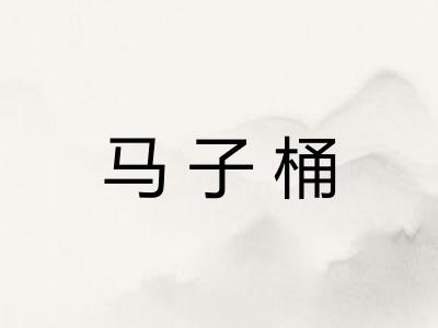 马子桶 马子桶