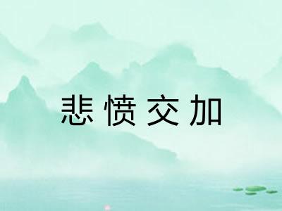 悲愤交加