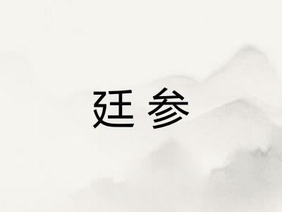 廷参 廷参
