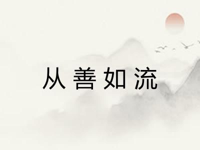 从善如流