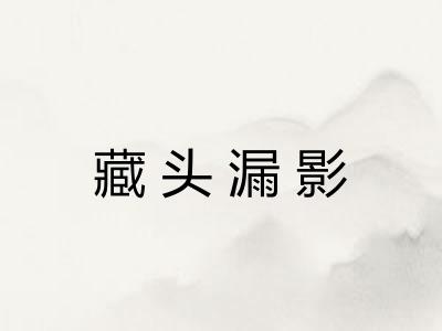 藏头漏影
