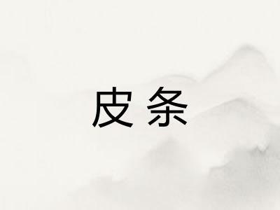 皮条