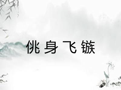 佻身飞镞