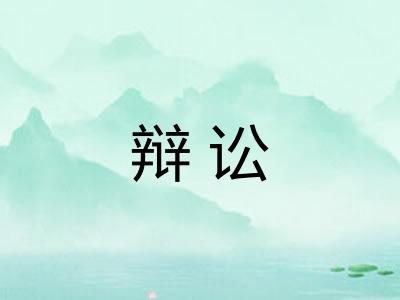辩讼