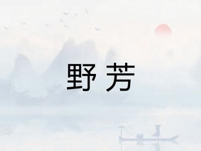 野芳 野芳