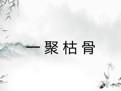 一聚枯骨
