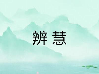 辨慧