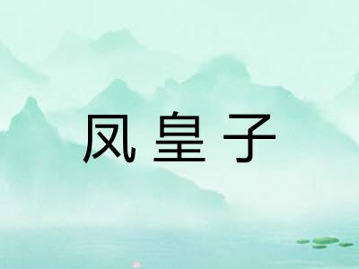 凤皇子 凤皇子