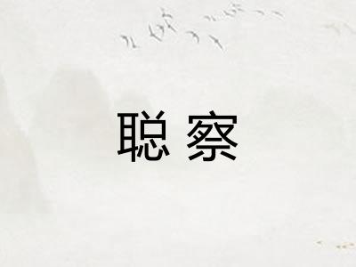 聪察