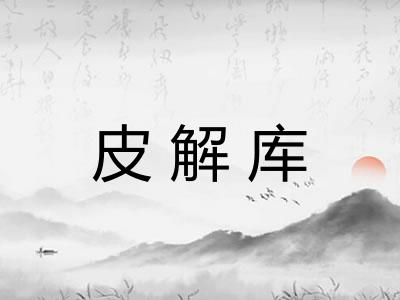 皮解库