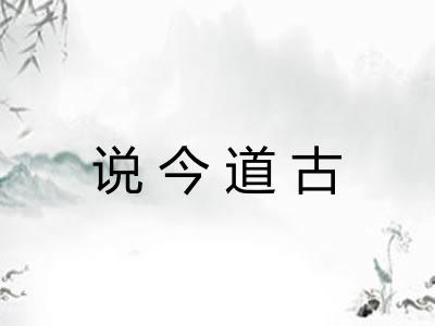 说今道古