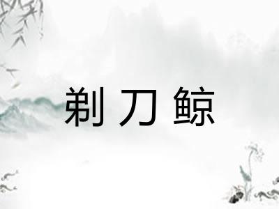 剃刀鲸