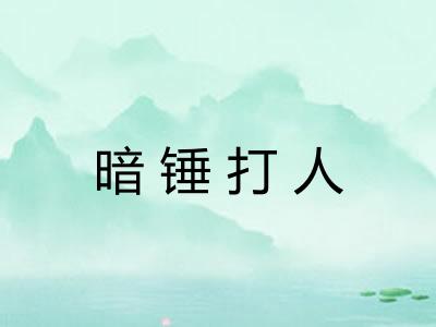暗锤打人 暗锤打人