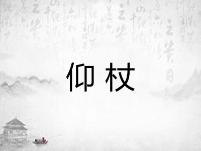 仰杖