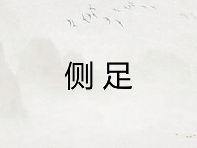 侧足