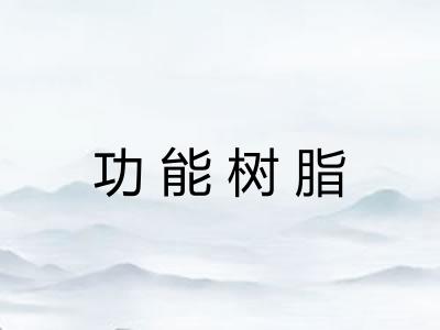 功能树脂