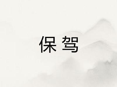 保驾