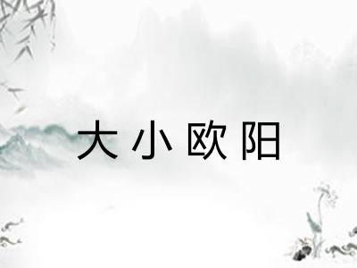 大小欧阳