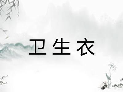 卫生衣