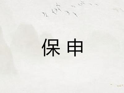 保申