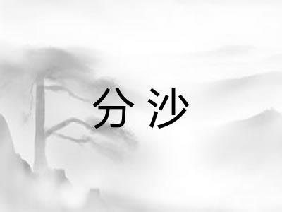 分沙