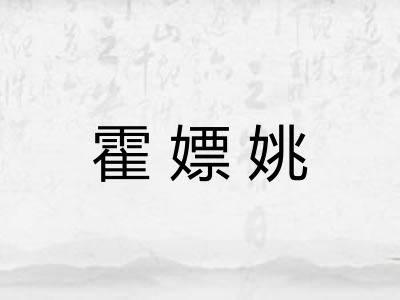 霍嫖姚