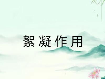 絮凝作用 絮凝作用