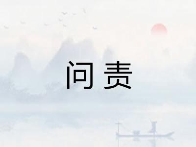 问责 问责