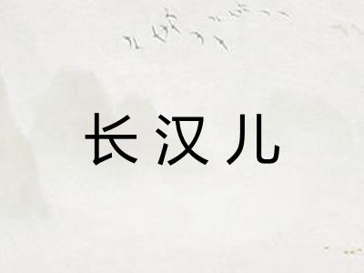 长汉儿 长汉儿