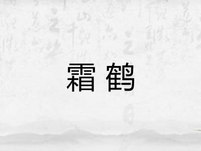 霜鹤