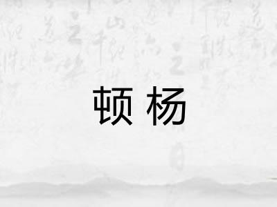 顿杨