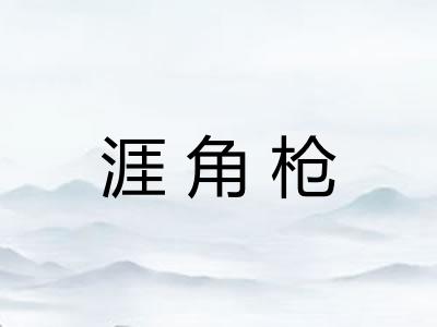 涯角枪 涯角枪