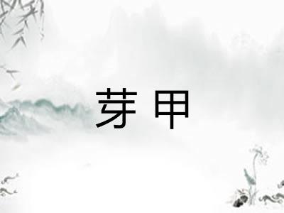 芽甲 芽甲
