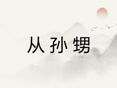 从孙甥 从孙甥
